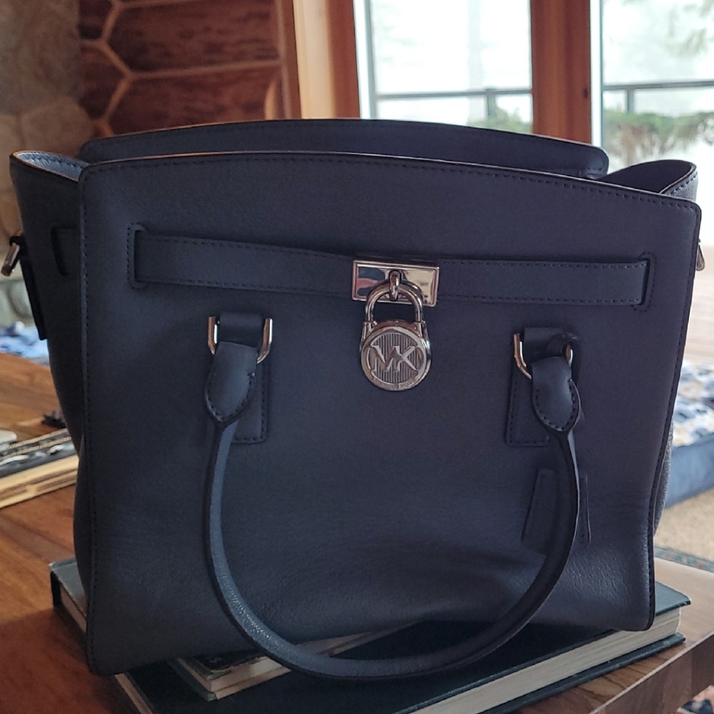 Michael Kors Blue Leather Handbag